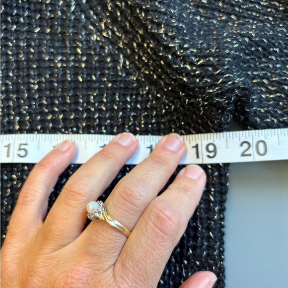 Calvin Klein Black & Gold TurtleNeck Long Sleeve Stylish Knit Sweater Medium - Picture 9 of 10